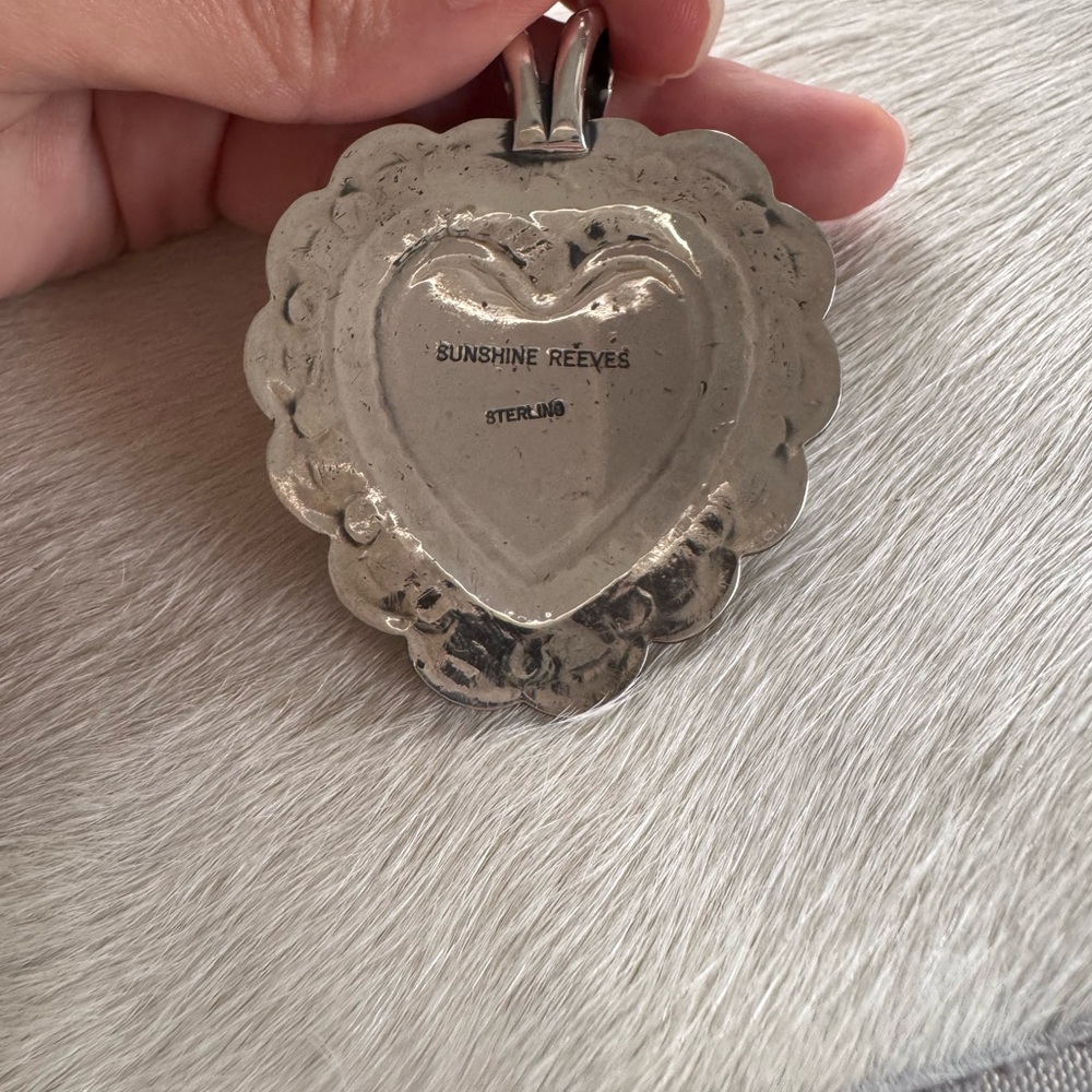 Sunshine Reeves Sterling Silver Heart Pendant - Picture 5 of 8